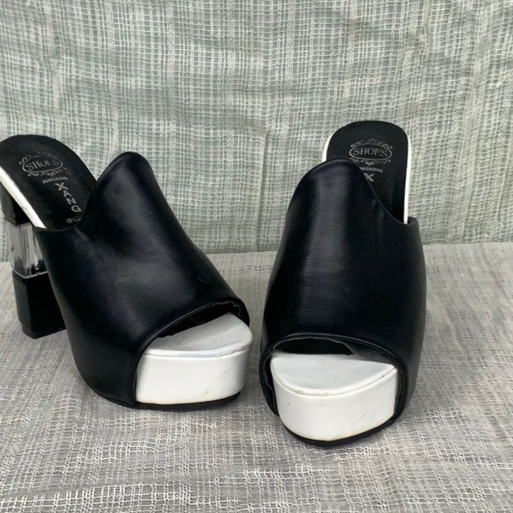 Platform Open Toe Heel - image 1